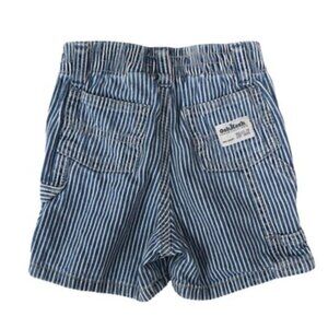 OshKosh Carpenter Shorts Stripe Baby 6M Retro Americana Workwear